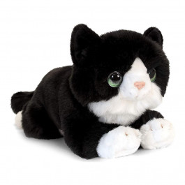 Keel Toys Черный котенок с белыми лапками 32 см (SC2648)