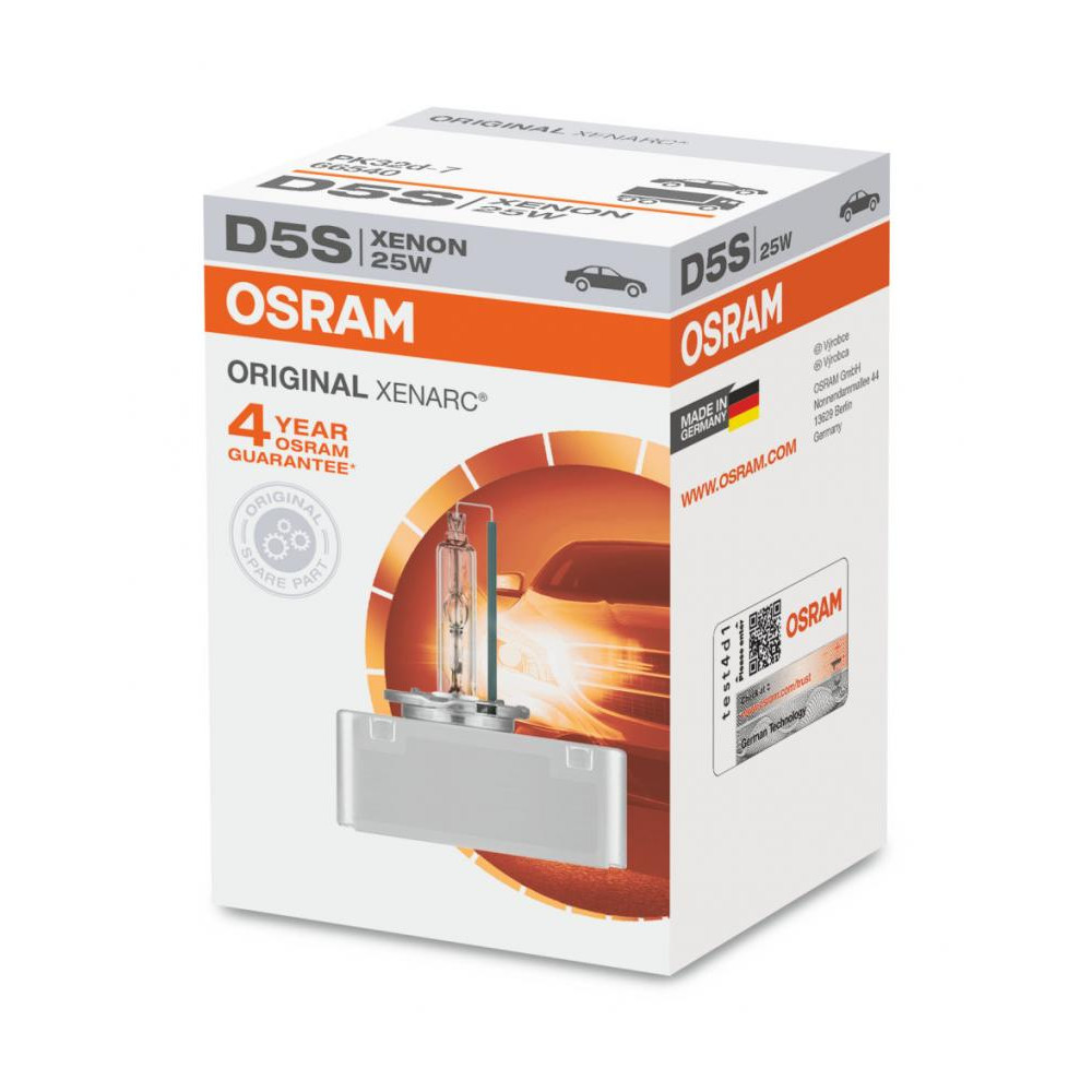 Osram D5S XENARC 25W 12V PK32D-7 (66540-FS) - зображення 1