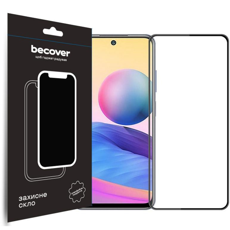 BeCover Захисне скло для Xiaomi Redmi Note 12 4G/Note 12 5G/Xiaomi Poco X5 5G Black (708783) - зображення 1