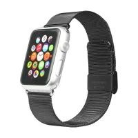 ibacks Double-buckle Stainless Steel Watchband for Apple Watch 44/42mm Black