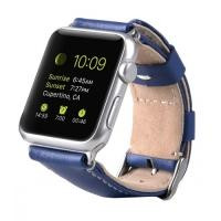 Melkco Premium Leather Strap (Blue Split Leather) for Apple Watch 42/44/45mm (APIW42LSST1BE) - зображення 1