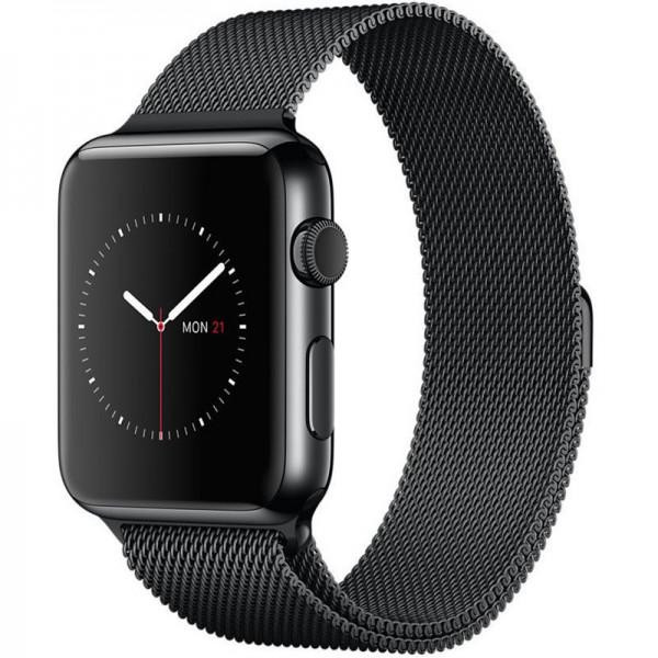 Epik Ремінець Milanese Loop Design для Apple watch 42mm/44mm Чорний - зображення 1
