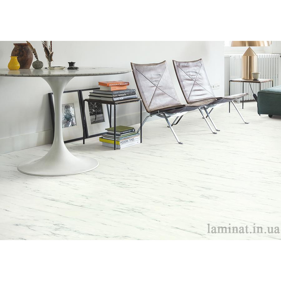 Quick-Step Ambient Click Plus Marble Carrara White (AMCP40136) - зображення 1