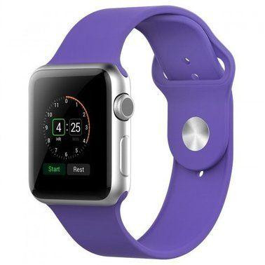 Fashion Case Ремінець Apple Watch 42/44mm Sport Band (S/M & M/L) Purple OEM - зображення 1