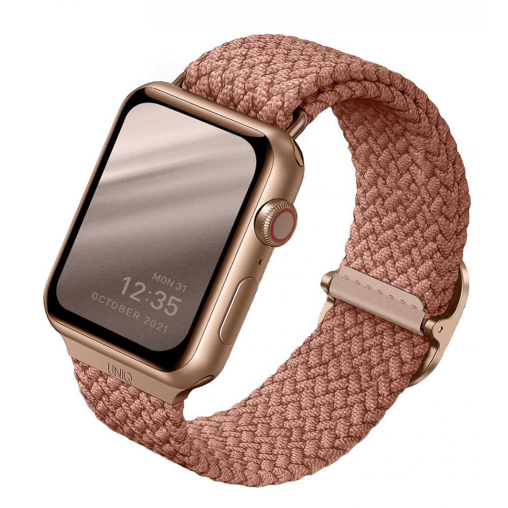 Uniq Ремінець  ASPEN BRAIDED (Grapefruit Pink) для Apple Watch 42/44 - зображення 1