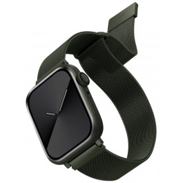   Uniq Ремінець  Dante Mesh Steel Strap Hunter (Green) для Apple Watch 44mm