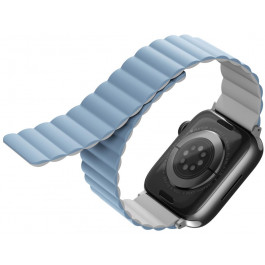 Uniq Ремінець  REVIX MAGNETIC Arctic (White/Blue) для Apple Watch 41/40/38mm