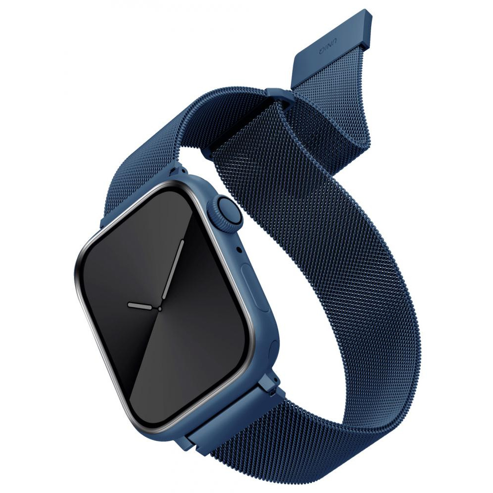 Uniq Ремінець  Dante Mesh Steel Strap Cobalt (Cobalt Blue) для Apple Watch 44mm - зображення 1