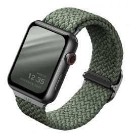 Uniq Ремінець  ASPEN BRAIDED (Cypress Green) для Apple Watch 38/40