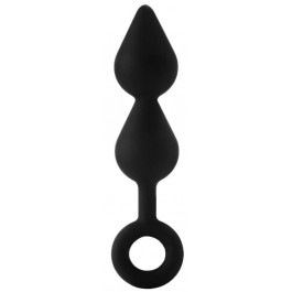 Dream toys Fantasstic XL Double Drop Plug With Ring, Black (8720365102356)