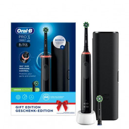 Oral-B D505 PRO 3 3500 Cross Action Black Gift Edition