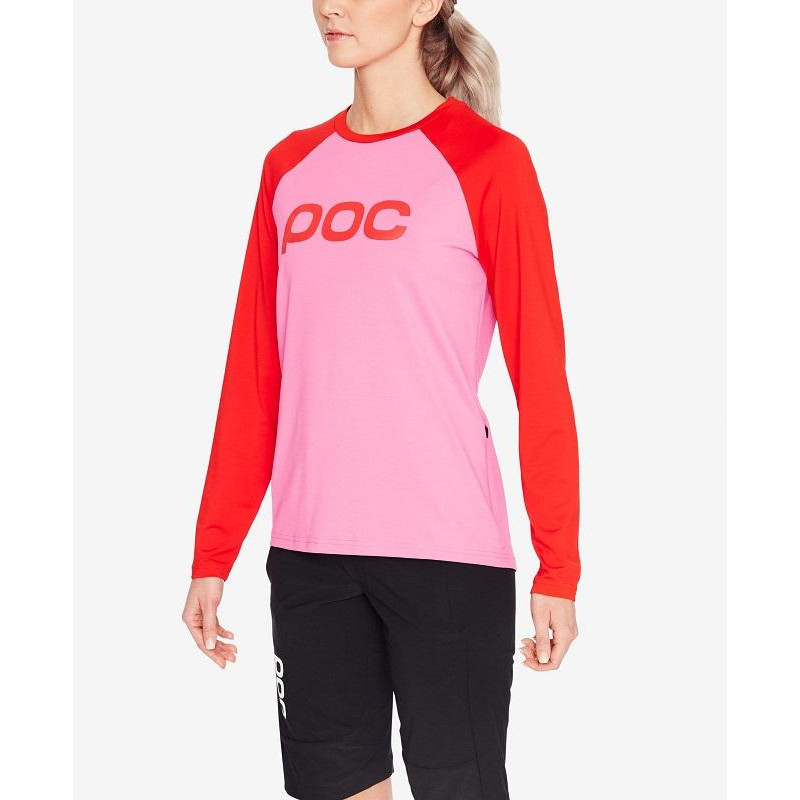 POC Велоджерсі жіноче  Essential MTB Women's Jersey Altair Pink/Prismane Red (PC 528368236), Розмір S - зображення 1
