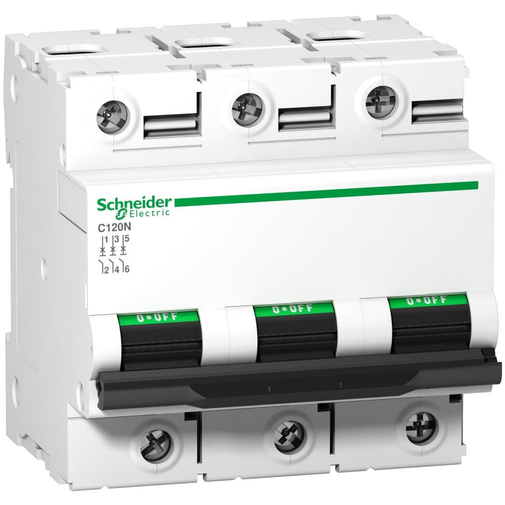 Schneider Electric 63A 10kA 3 полюса тип B (A9N18348) Acti9 С120N - зображення 1