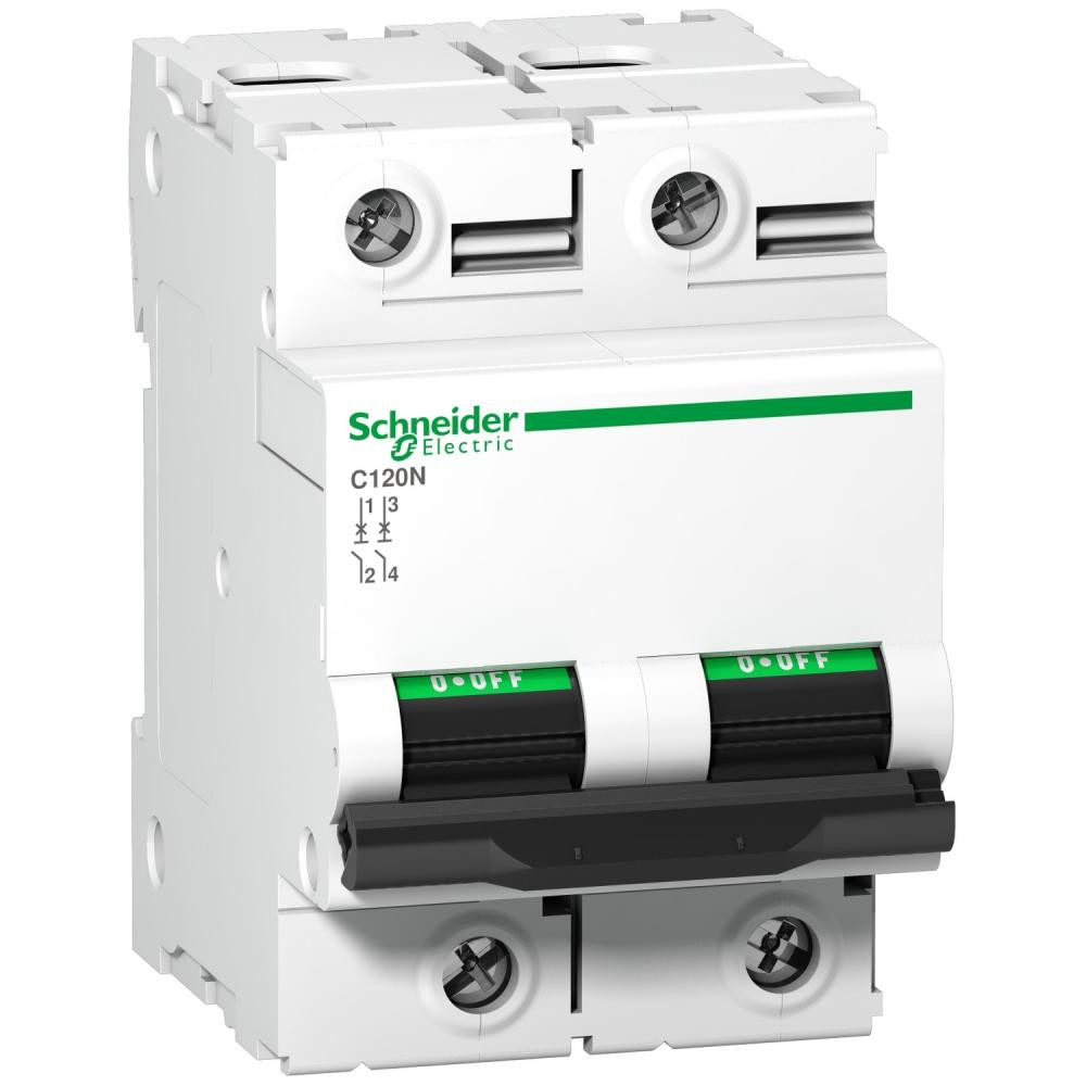 Schneider Electric 63A 10kA 2 полюса тип D (A9N18382) Acti9 С120N - зображення 1