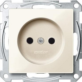   Schneider Electric Розетка Merten SM, 2P, шторки, бежевый (MTN2000-0344)