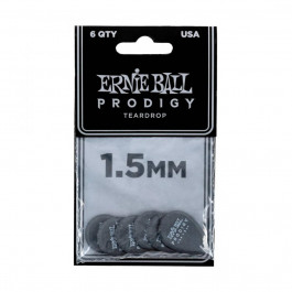Ernie Ball 9330 Black Teardrop Prodigy Picks 6-Pack 1.5 mm (6 шт.)