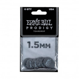   Ernie Ball 9330 Black Teardrop Prodigy Picks 6-Pack 1.5 mm (6 шт.)