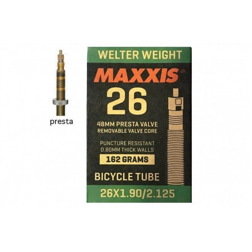 Maxxis Велокамера  WELTER WEIGHT 26X1.90/2.125 FV (PRESTA) 48MM - зображення 1