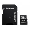 GOODRAM 32 GB microSDHC class 10 UHS-I + SD Adapter M1AA-0320R11 - зображення 1