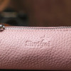 SHVIGEL Стильна жіноча ключниця із фактурної шкіри в рожевому кольорі на блискавці  (2416538) - зображення 7