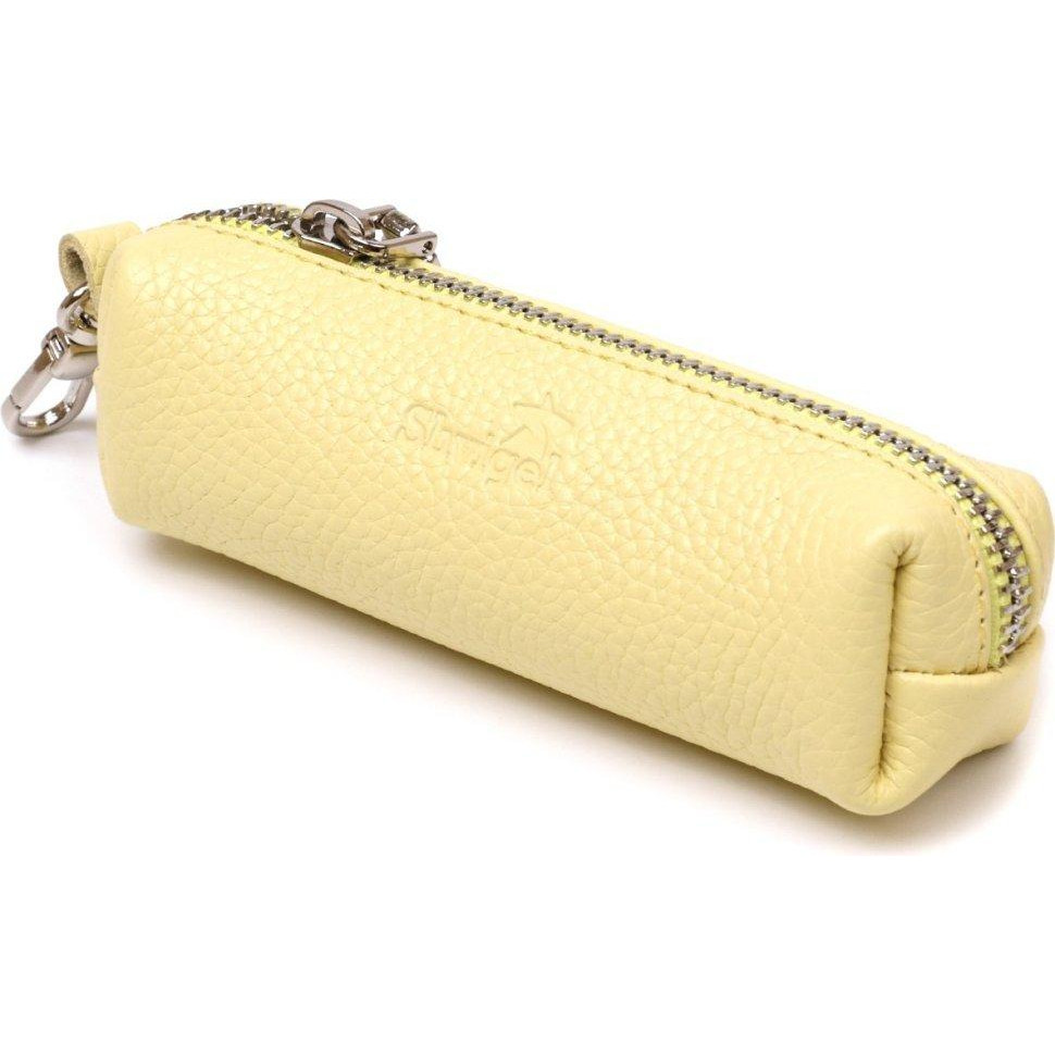 SHVIGEL Стильна жіноча ключниця із натуральної шкіри лимонного кольору  (2416541) - зображення 1