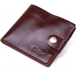 Vintage Бордовий жіночий гаманець подвійної складання з гладкої шкіри Shvigel (2416442)