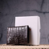 Karya Коричневий чоловічий гаманець із натуральної шкіри з тисненням під крокодила  (2421386) - зображення 10