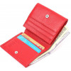 Karya Червоний жіночий гаманець невеликого розміру з натуральної шкіри з монетницею  (2421380) - зображення 5