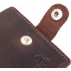 Vintage Шкіряне вінтажне портмоне для чоловіків у темно-коричневому кольорі Shvigel (2416454) - зображення 3