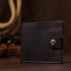 Vintage Шкіряне вінтажне портмоне для чоловіків у темно-коричневому кольорі Shvigel (2416454) - зображення 6