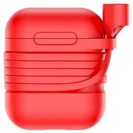 Baseus Чохол Silicone Case для Apple AirPods Red (TZARGS-09) - зображення 1