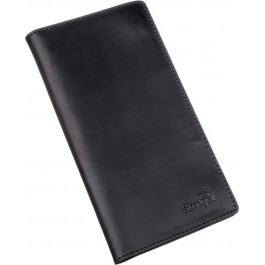 SHVIGEL Бумажник мужской вертикальный винтажная кожа  16200 Черный