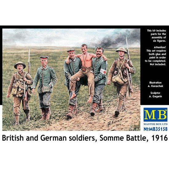 Master Box Британские и германские солдаты, битва на Сомме, 1916 (MB35158) - зображення 1