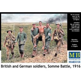 Master Box Британские и германские солдаты, битва на Сомме, 1916 (MB35158)