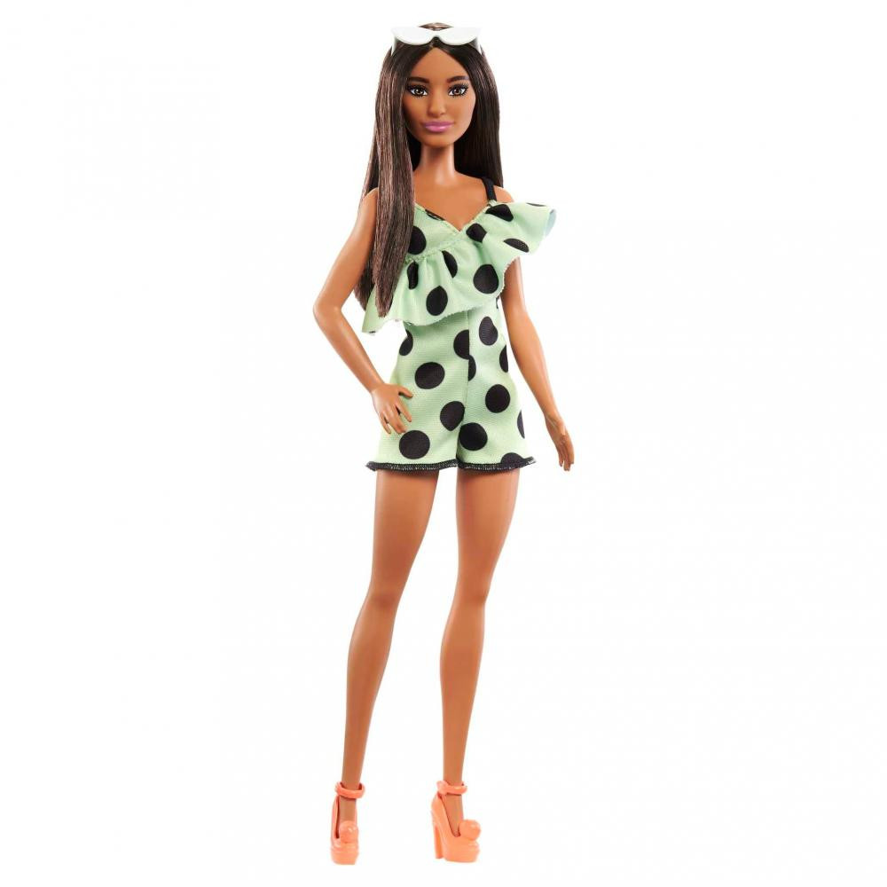Mattel Barbie Модниця в комбінезоні кольору лайм в горошок (HJR99) - зображення 1