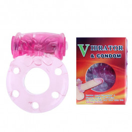Baile Vibration and condom ring Pink (6603BI0417)