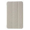 EGGO Silk Texture Leather Case для Asus Memo Pad 7 ME176 with Tri-fold Stand White - зображення 1