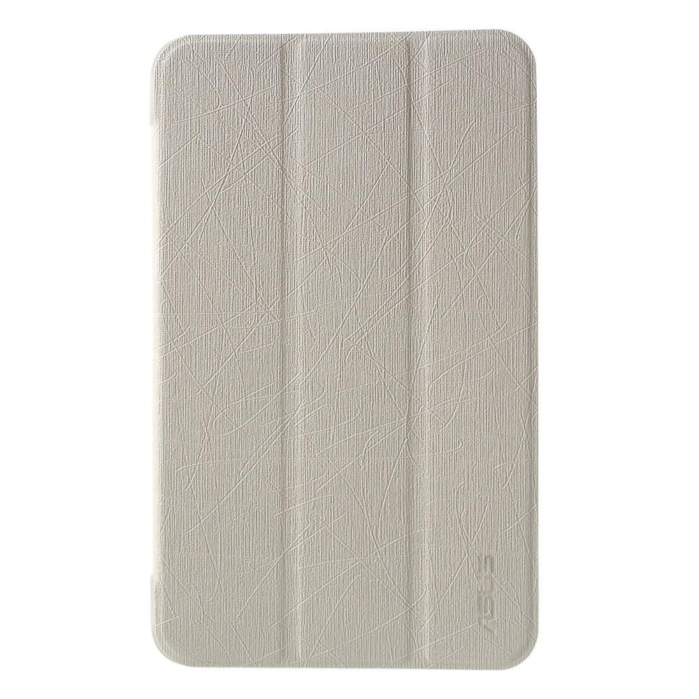 EGGO Silk Texture Leather Case для Asus Memo Pad 7 ME176 with Tri-fold Stand White - зображення 1
