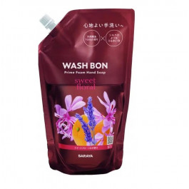 Wash Bon Мило-піна для рук з ароматом квітів  в змінній упаковці 500 мл