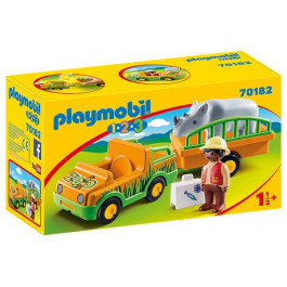 Playmobil Джип с прицепом и носорогом (70182)