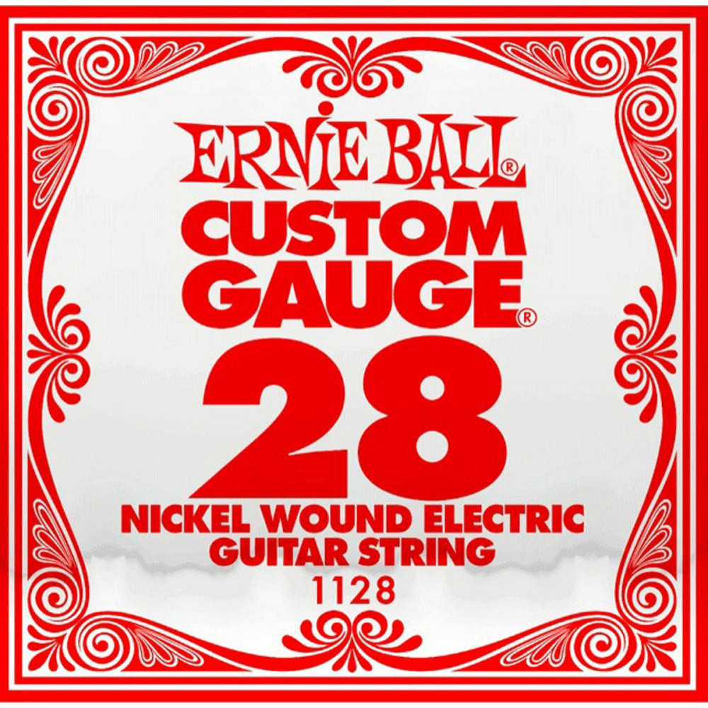 Ernie Ball Струна 1128 Nickel Wound Electric Guitar String .028 - зображення 1