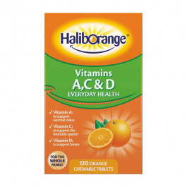Haliborange Vitamins A,C & D 120 жувальних таблеток, orange