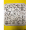 Термоизол-К Англійська абетка-пазл, фанера, т. 8 мм, розмір 30х30 см (135) - зображення 1