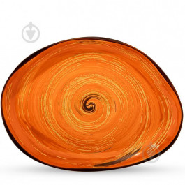 Wilmax Блюдо камінь  Spiral Orange 33х24,5 см (WL-669342/A)