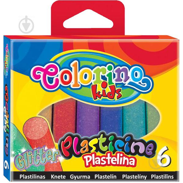 Colorino Пластилин Glitter, 6 цветов (42697PTR) - зображення 1