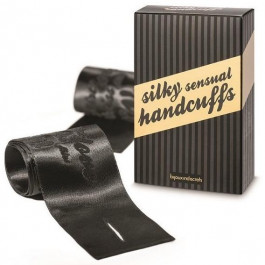 Bijoux Indiscrets Silky Sensual Handcuffs, black (8437008001364)