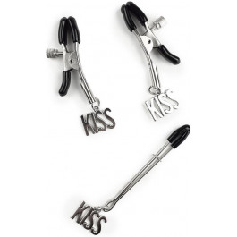 Art of Sex Nipple And Clit Сlamps Kiss, silver (7770000309948)