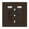 Schneider Electric Merten D-Life +2xUSB мокко (MTN2366-6052) - зображення 1