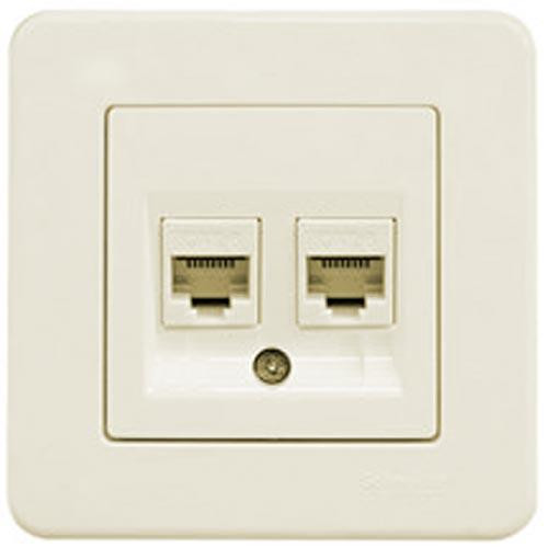 Schneider Electric Leona RJ11 крем (LNA4200123) - зображення 1