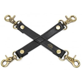 Lovehoney Fifty Shades of Grey Bound To You Faux Leather Hogtie, black (5060462639670)